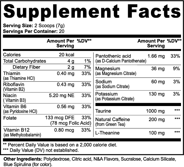 Energy Powder (Cotton Candy)